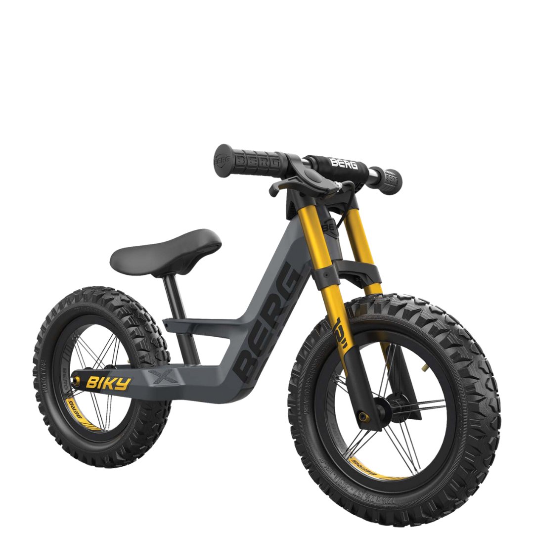Biky Cross Gris | Con Freno | Bicicleta de balance | Bicicleta de equi