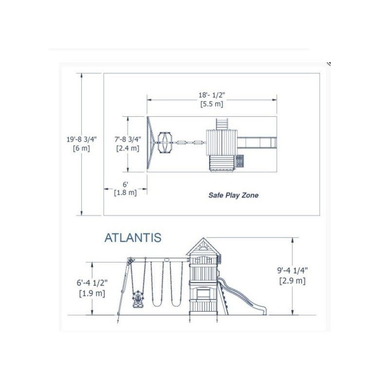 Atlantis | Centro de Juegos | Columpio | Backyard Discovery | 3 a 8 años - Jugueteria Renner