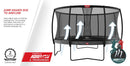 Champion Negra | Cama Elástica | Red lateral deluxe | BERG | 330 cm | 11 pies - Jugueteria Renner