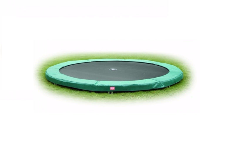 Favorit Inground Verde | Cama elástica | Circular a nivel de piso | BERG | 380 cm - Jugueteria Renner