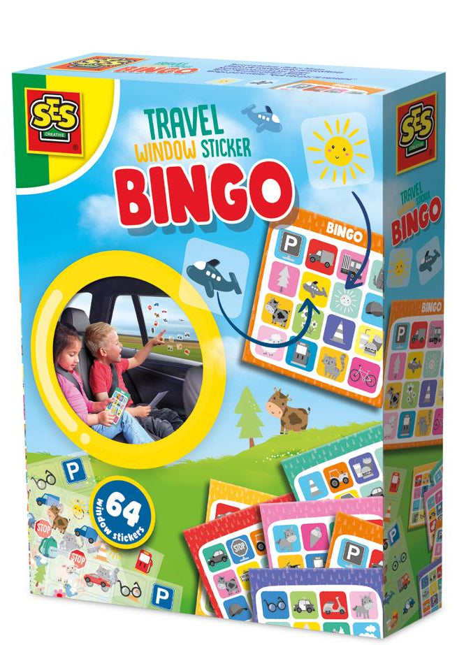 Bingo de Ventana para Viajes | Stickers para Ventanas | SES Creative | + 3 años
