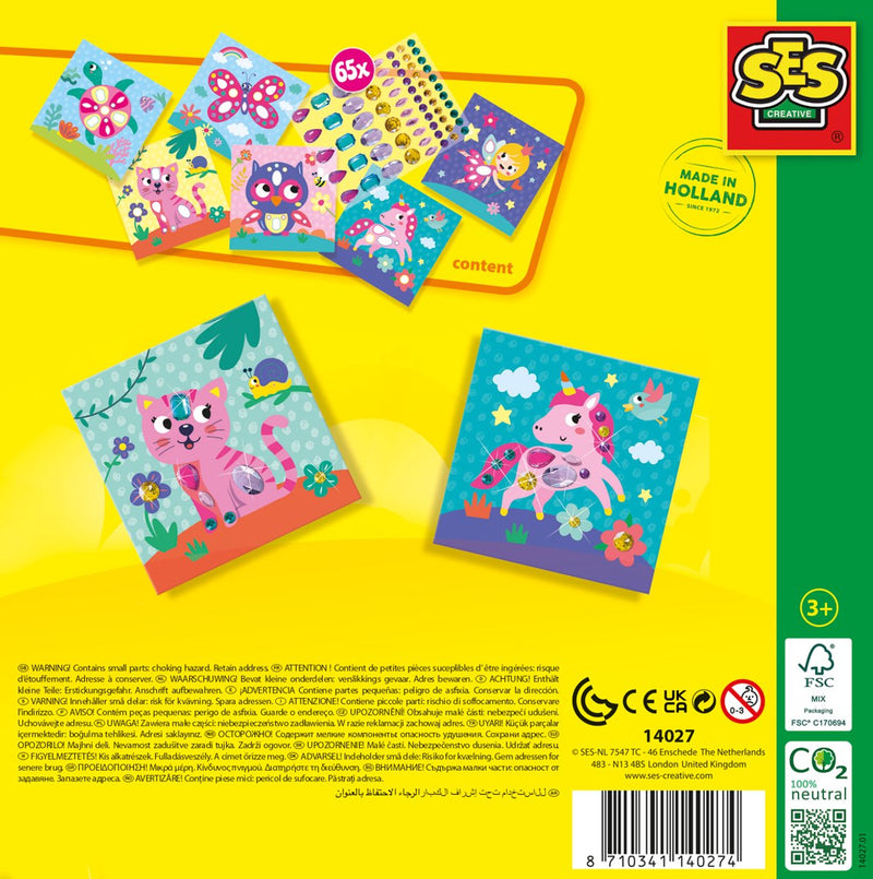 Pintura con diamantes | Animales Entretenidos | SES Creative | + 3 años