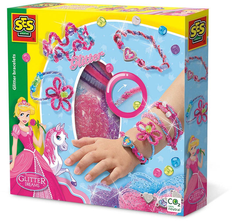 Pulseras brillantes | Glitter | SES Creative | + 4 años