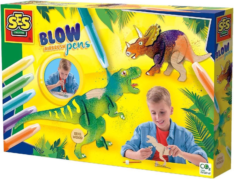 Plumones de viento | Dinosaurios | Lápices | SES Creative | + 5 años