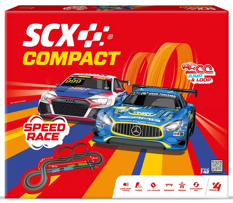 Speed Race | Pista Eléctrica | Scalextric | Escala 1:43 | 536 cm
