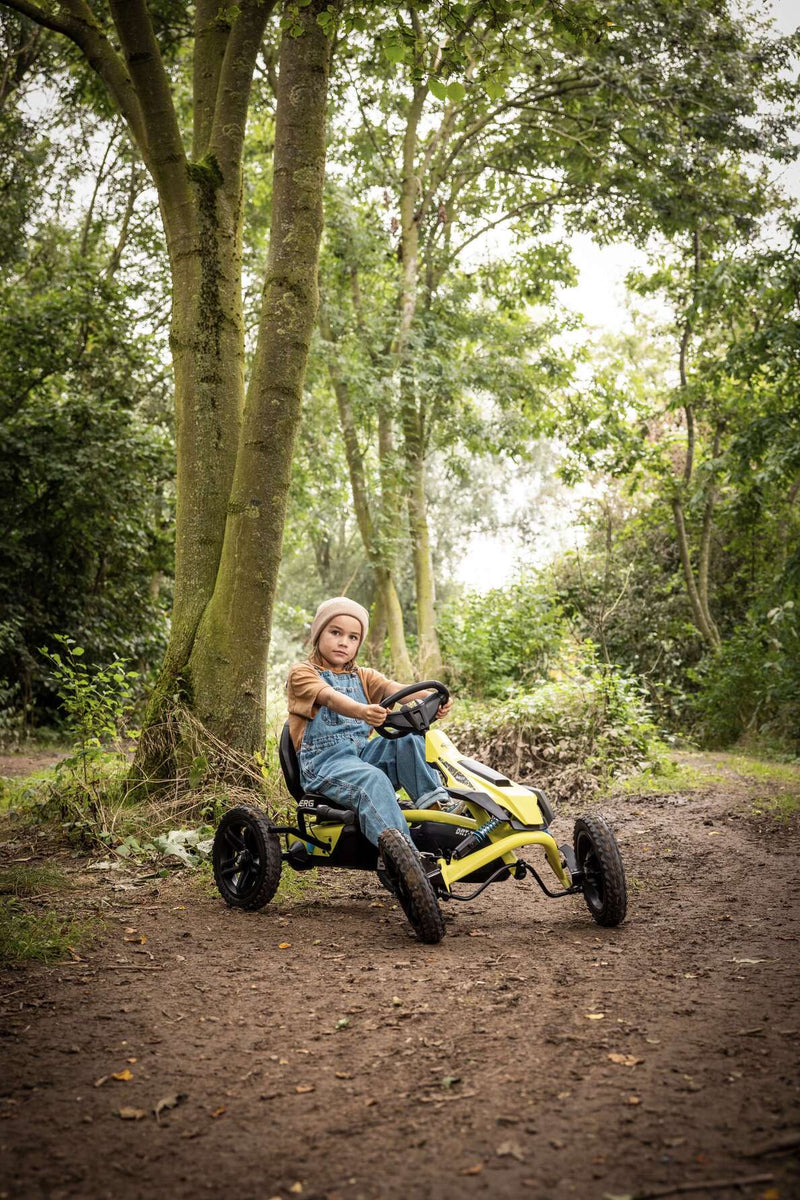 Rally DRT | Amarillo | 3 Cambios | Go Kart a Pedal | BERG | 4 a 12 años | 110 a 150 cm