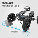 Rally DRT Black | 3 Cambios | Go Kart a Pedal | BERG | 4 a 12 años | 110 a 150 cm