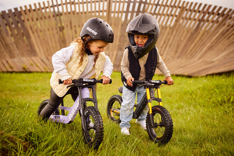 Biky Cross Purpura | Con Freno | Bicicleta de balance | Bicicleta de equilibrio | BERG |  2.5 a 5 años