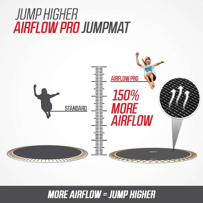 Grand Champion BERG | Cama Elástica Pro con Red Deluxe | 350x250 cm | Rebote Perfecto + Seguridad Total