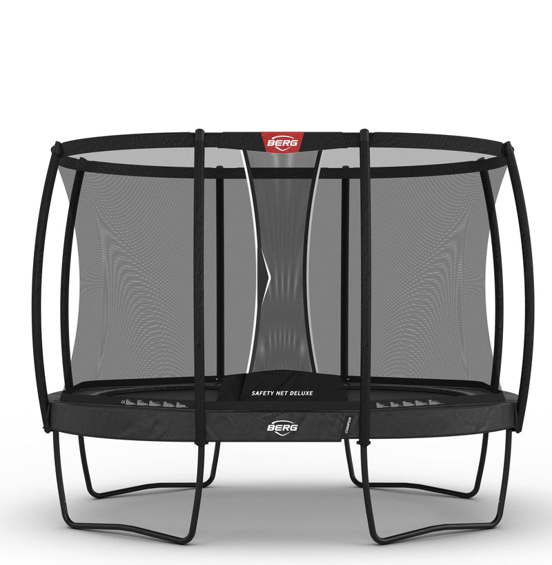 Grand Champion BERG | Cama Elástica Pro con Red Deluxe | 350x250 cm | Rebote Perfecto + Seguridad Total