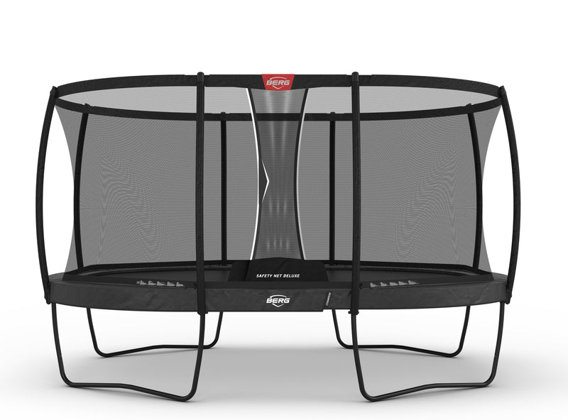 Grand Champion BERG | Cama Elástica Pro con Red Deluxe | 470x310 cm | Rebote Perfecto + Seguridad Total