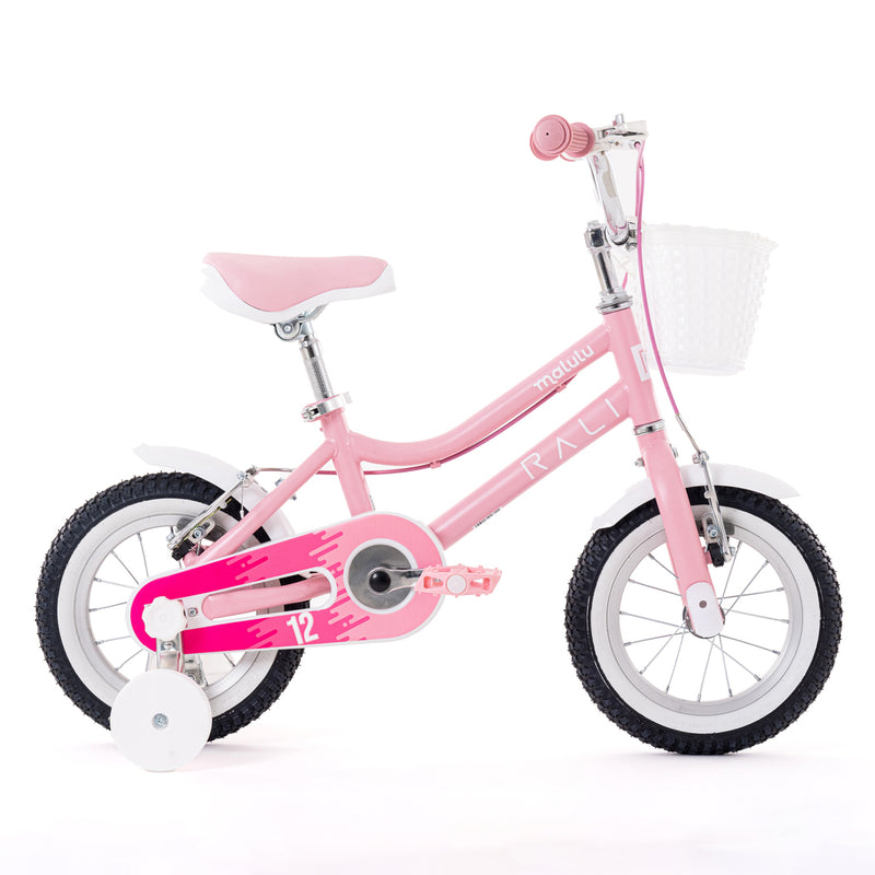 Bicicleta Infantil | Malulu | Rali | Aro 12 | Rosado | 90 a 105 cm | 2 a 5 años