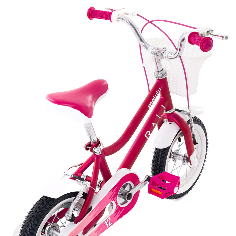 Bicicleta Infantil | Malulu | Rali | Aro 12 | Purpura | 90 a 105 cm | 2 a 5 años