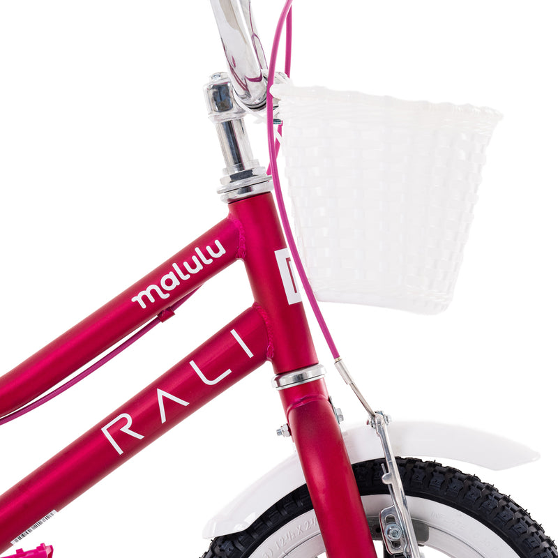 Bicicleta Infantil | Malulu | Rali | Aro 12 | Purpura | 90 a 105 cm | 2 a 5 años