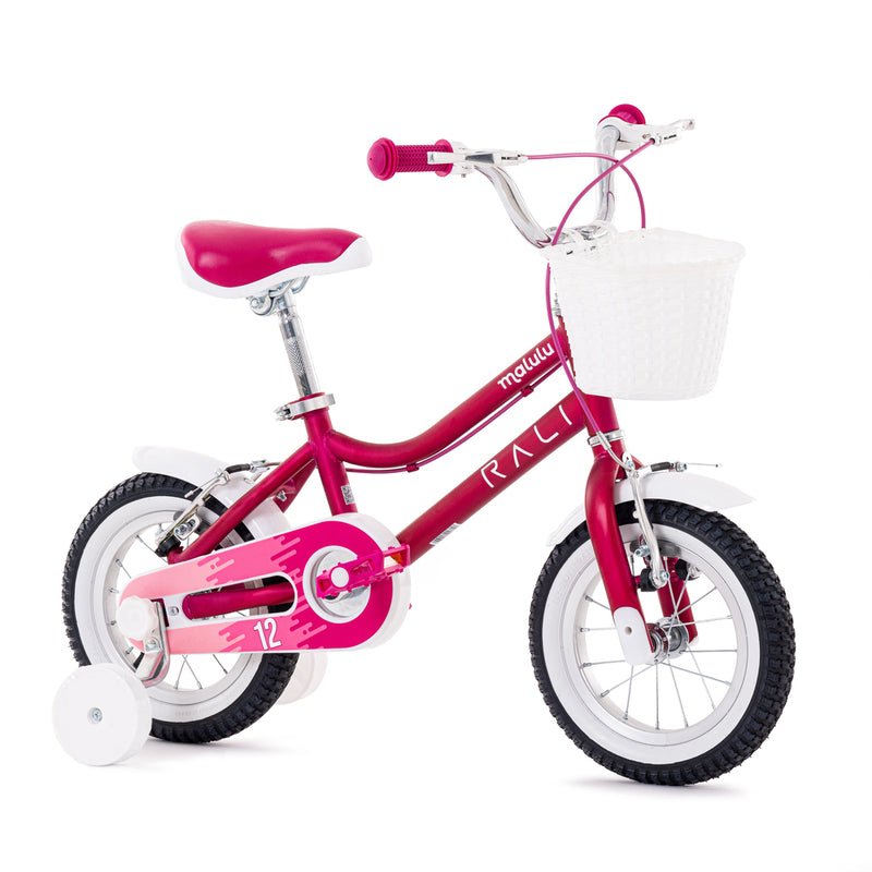 Bicicleta Infantil | Malulu | Rali | Aro 12 | Purpura | 90 a 105 cm | 2 a 5 años
