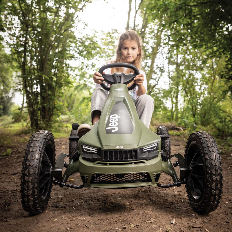 Rally Jeep Cherokee | Verde | Go Kart a Pedal | BERG | 4 a 12 años | 110 a 150 cm