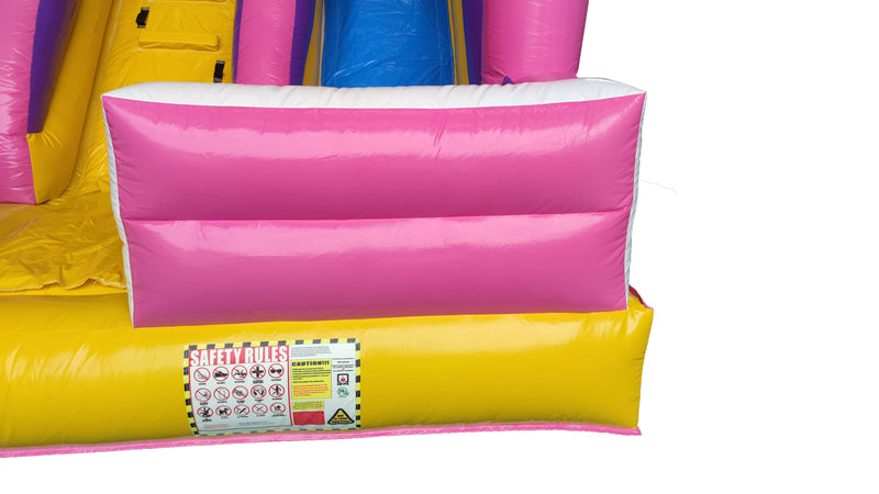 Tobogán Doble Pink | Juego Inflable | HappyBounce - Avyna | 4.5x4.5 mts