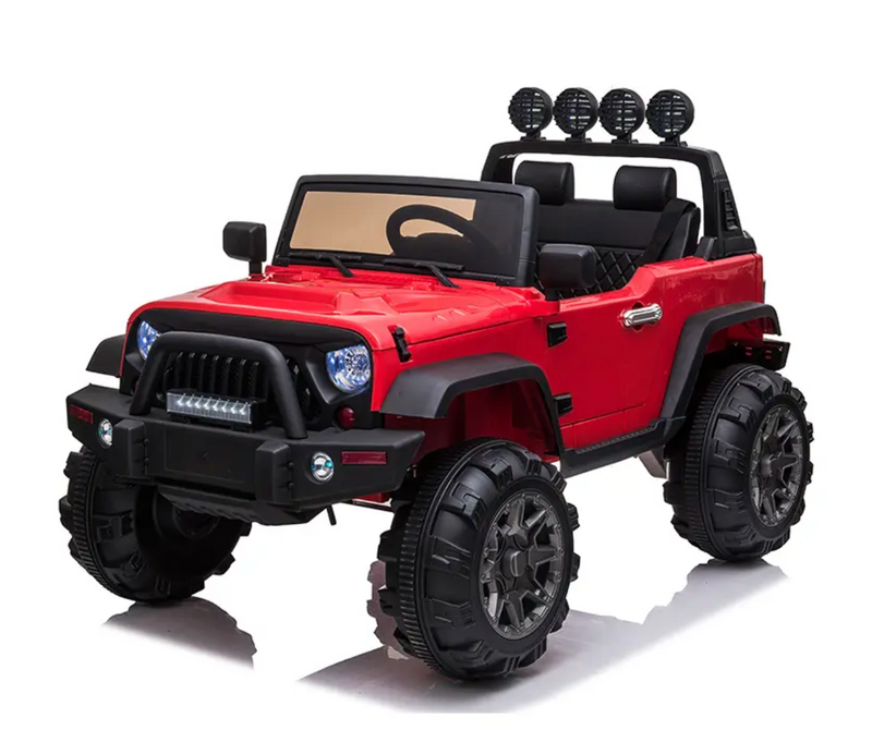 Jeep Premium | Rojo | Eléctrico | 24V | Control Remoto | 1 a 7 años | 130x85x85 cm