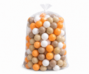 Pack de 100 pelotas I 7 cm  I Colores Caramelos