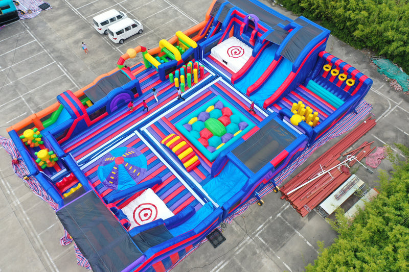 X10 | Parque Inflable | Juegos Inflables | HappyBounce - Avyna | 28x18 mts