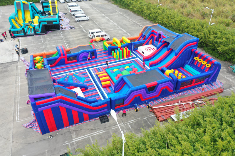 X10 | Parque Inflable | Juegos Inflables | HappyBounce - Avyna | 28x18 mts