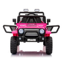 Jeep Doble Asiento | Rosado | Eléctrico | 12V | Control Remoto | 1 a 7 años | 100x67x69 cm