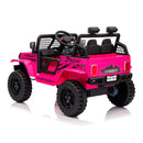 Jeep Doble Asiento | Rosado | Eléctrico | 12V | Control Remoto | 1 a 7 años | 100x67x69 cm