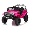 Jeep Doble Asiento | Rosado | Eléctrico | 12V | Control Remoto | 1 a 7 años | 100x67x69 cm