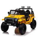 Jeep Doble Asiento | Amarillo | Eléctrico | 12V | Control Remoto | 1 a 7 años | 100x73x78 cm