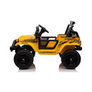 Jeep Doble Asiento | Amarillo | Eléctrico | 12V | Control Remoto | 1 a 7 años | 100x73x78 cm