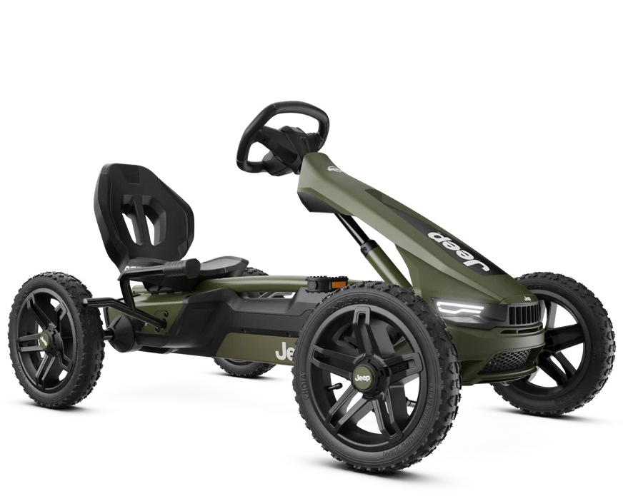 Rally Jeep Cherokee | Verde | Go Kart a Pedal | BERG | 4 a 12 años | 110 a 150 cm