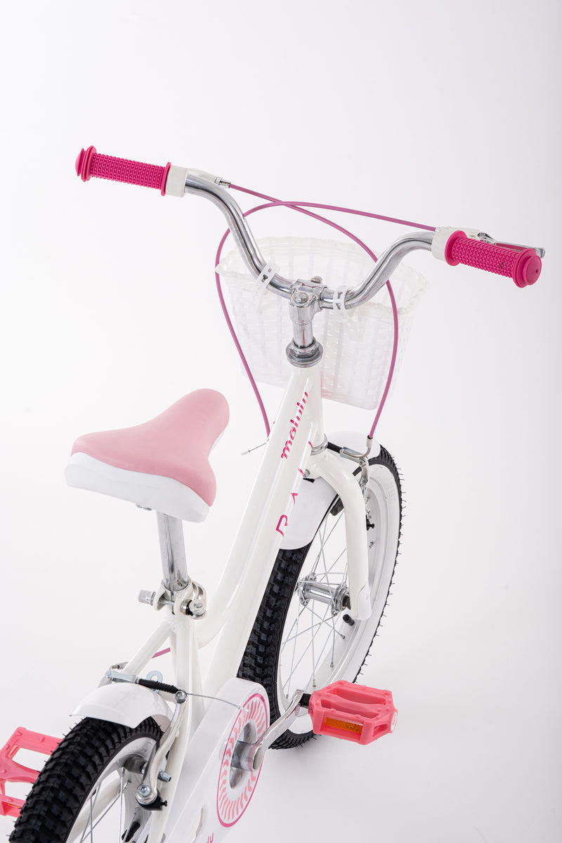 Bicicleta Infantil | Malulu | Rali | Aro 16 | Blanca | 105 a 120 cm | 4 a 6 años