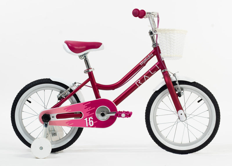 Bicicleta Infantil | Malulu | Rali | Aro 16 | Purpura | 105 a 120 cm | 4 a 6 años