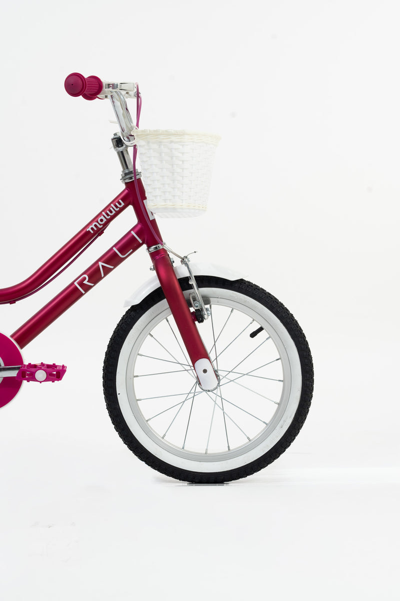 Bicicleta Infantil | Malulu | Rali | Aro 16 | Purpura | 105 a 120 cm | 4 a 6 años