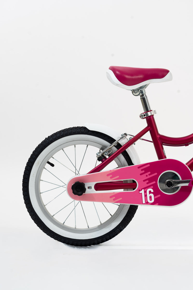 Bicicleta Infantil | Malulu | Rali | Aro 16 | Purpura | 105 a 120 cm | 4 a 6 años
