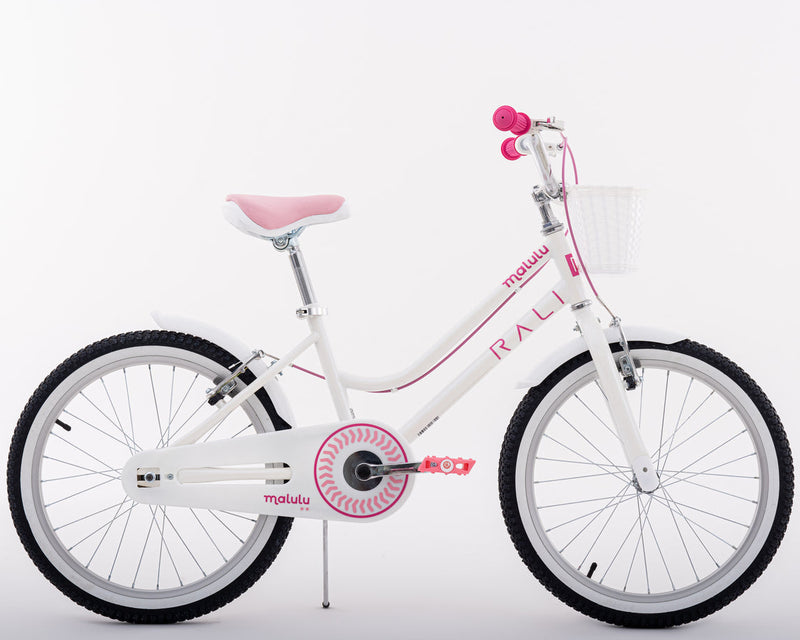 Bicicleta Infantil | BMX Malulu | Rali | Aro 20 | Blanco | 115 a 135 cm | 6 a 9 años
