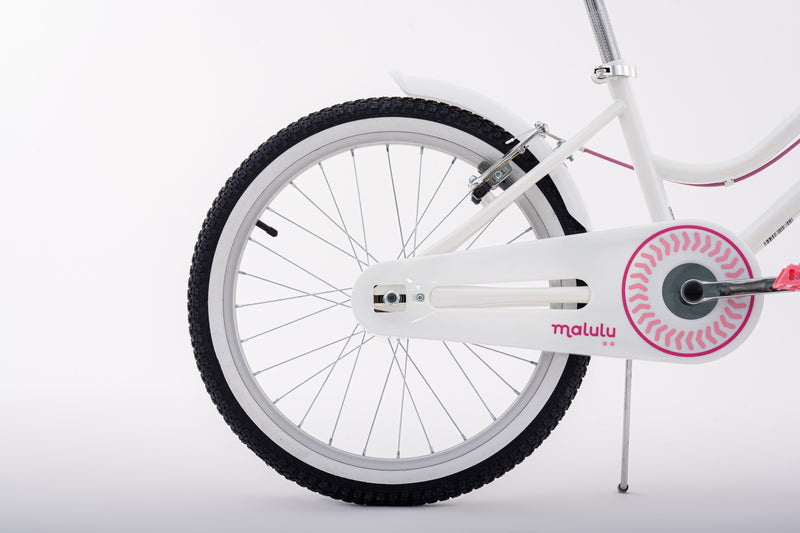 Bicicleta Infantil | BMX Malulu | Rali | Aro 20 | Blanco | 115 a 135 cm | 6 a 9 años