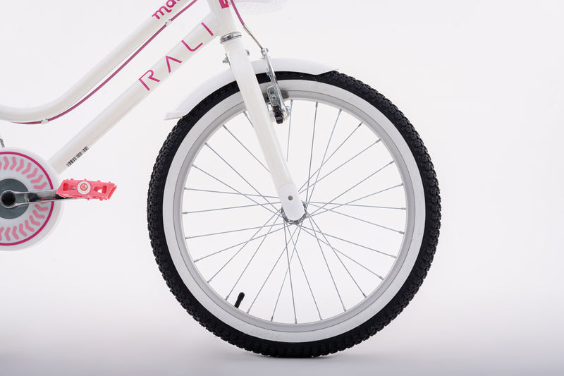Bicicleta Infantil | BMX Malulu | Rali | Aro 20 | Blanco | 115 a 135 cm | 6 a 9 años