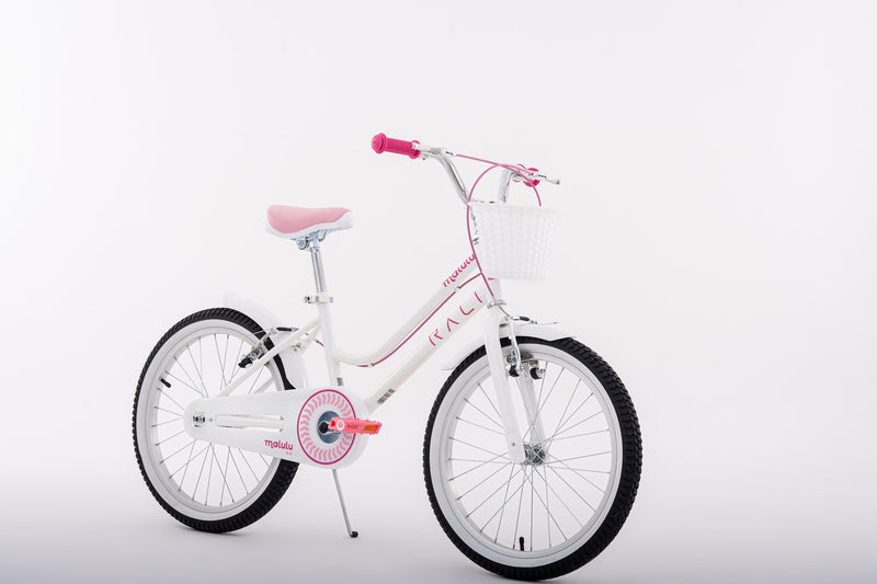 Bicicleta Infantil | BMX Malulu | Rali | Aro 20 | Blanco | 115 a 135 cm | 6 a 9 años