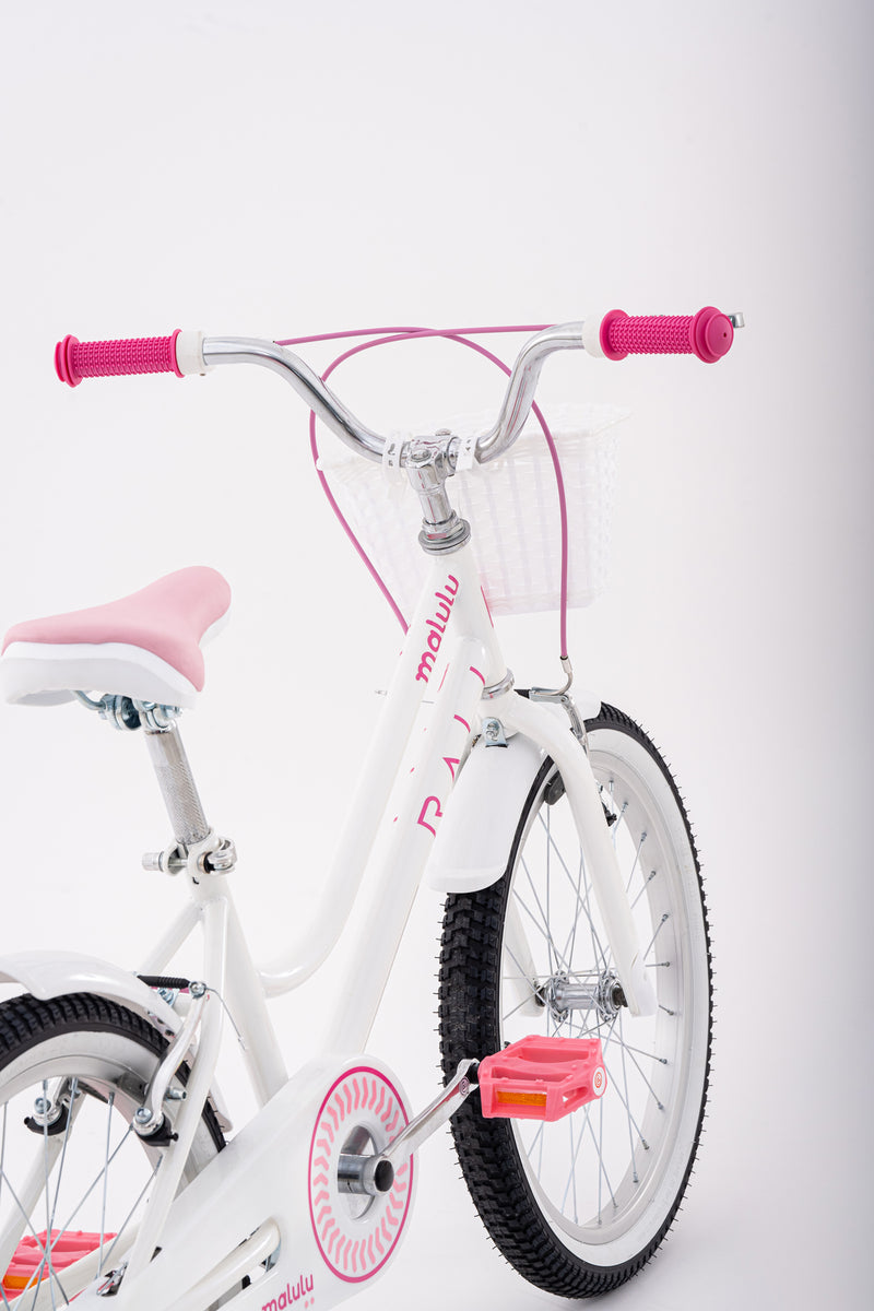 Bicicleta Infantil | BMX Malulu | Rali | Aro 20 | Blanco | 115 a 135 cm | 6 a 9 años