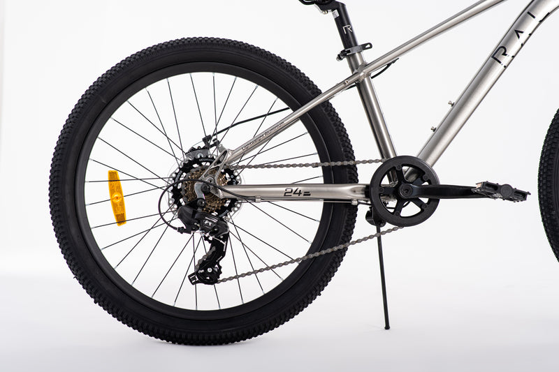 Bicicleta Infantil | MTB PRO 0 | Rali | Aro 24 | Plata | 135 a 155 cm | 9 a 12 años