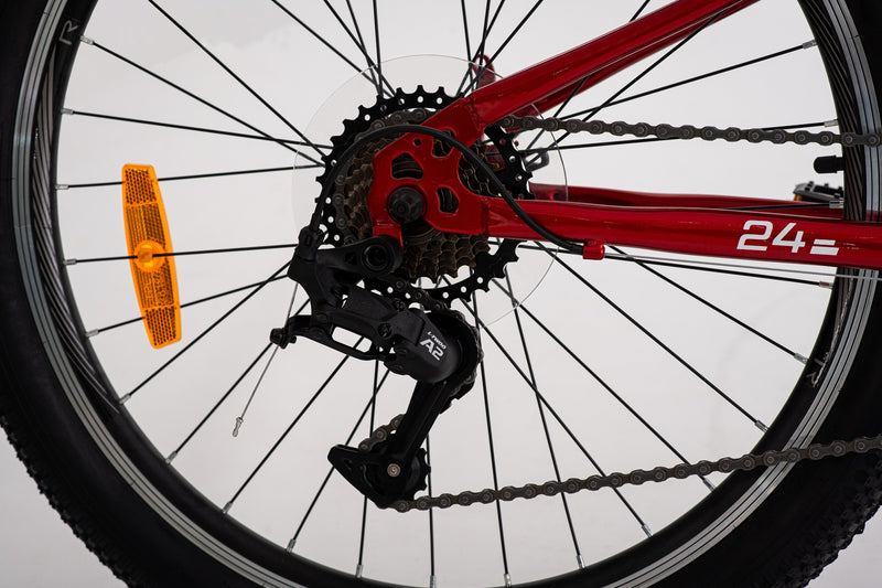 Bicicleta Infantil | MTB PRO 1 | Rali | Aro 24 | Rojo | 135 a 155 cm | 9 a 12 años