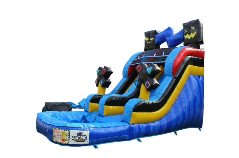 Tobogán Acuático Gamers | Juego Inflable | National I 6.0x2.7x4.2 mts