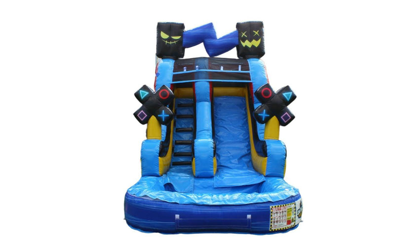 Tobogán Acuático Gamers | Juego Inflable | National I 6.0x2.7x4.2 mts