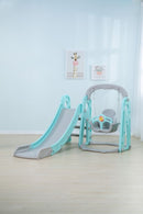 Resbalín con Columpio Infantil 2 en 1 I Celeste Pastel I Centro de juegos I 1 a 5 años