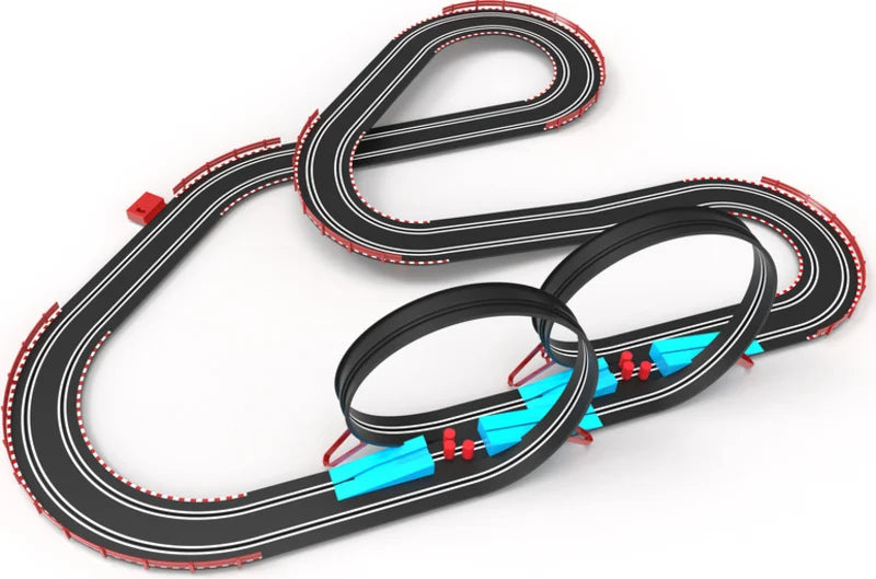 Jump & Loop | Pista Eléctrica | Scalextric | 2 Loops | Escala 1:43 | 660 cm