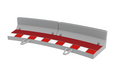 Borde Valla Curva Exterior R3 x4 | Advance | Accesorio | Pista Eléctrica | Scalextric | Escala 1:32