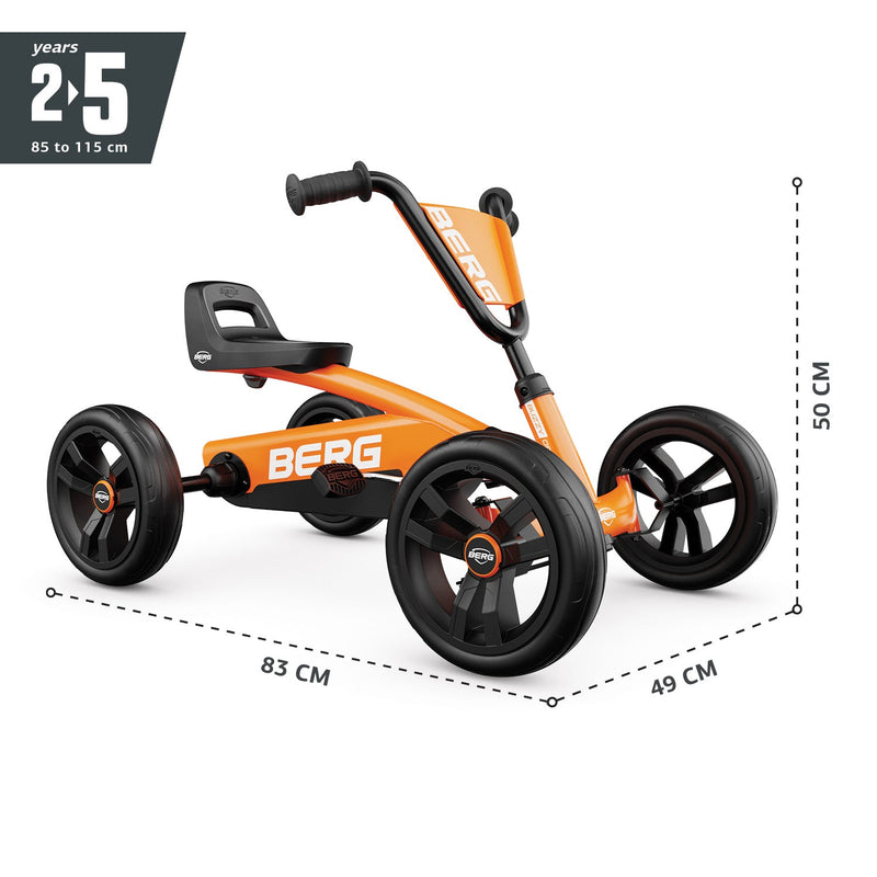 Buzzy Orange | Go Kart a pedal | BERG | 2 a 5 años - Jugueteria Renner