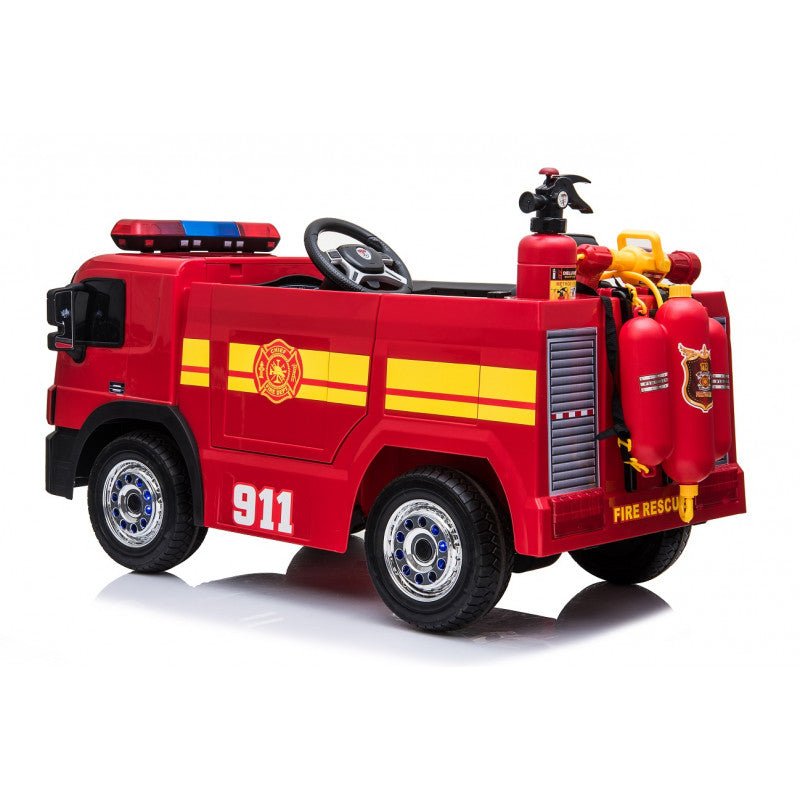 Camión de Bomberos | Eléctrico | 12V | Control Remoto | 1 a 7 años | 122x51x60 cm - Jugueteria Renner