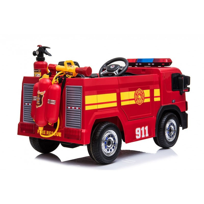 Camión de Bomberos | Eléctrico | 12V | Control Remoto | 1 a 7 años | 122x51x60 cm - Jugueteria Renner